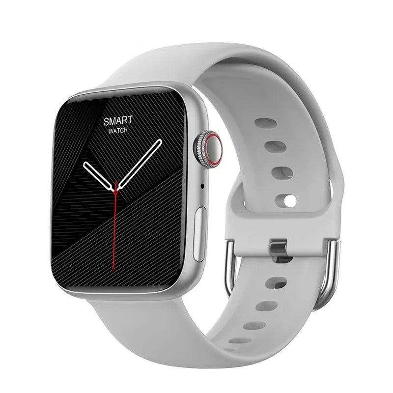 Smart Watch with Wireless Charging & Bluetooth Calls (Grey)
